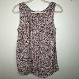 Loft stretchy floral sleeveless top